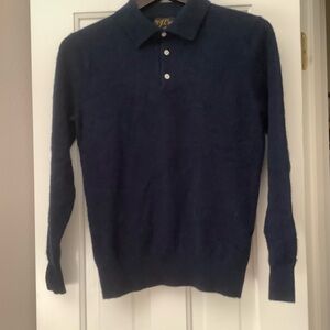 J. Crew navy blue cashmere sweater